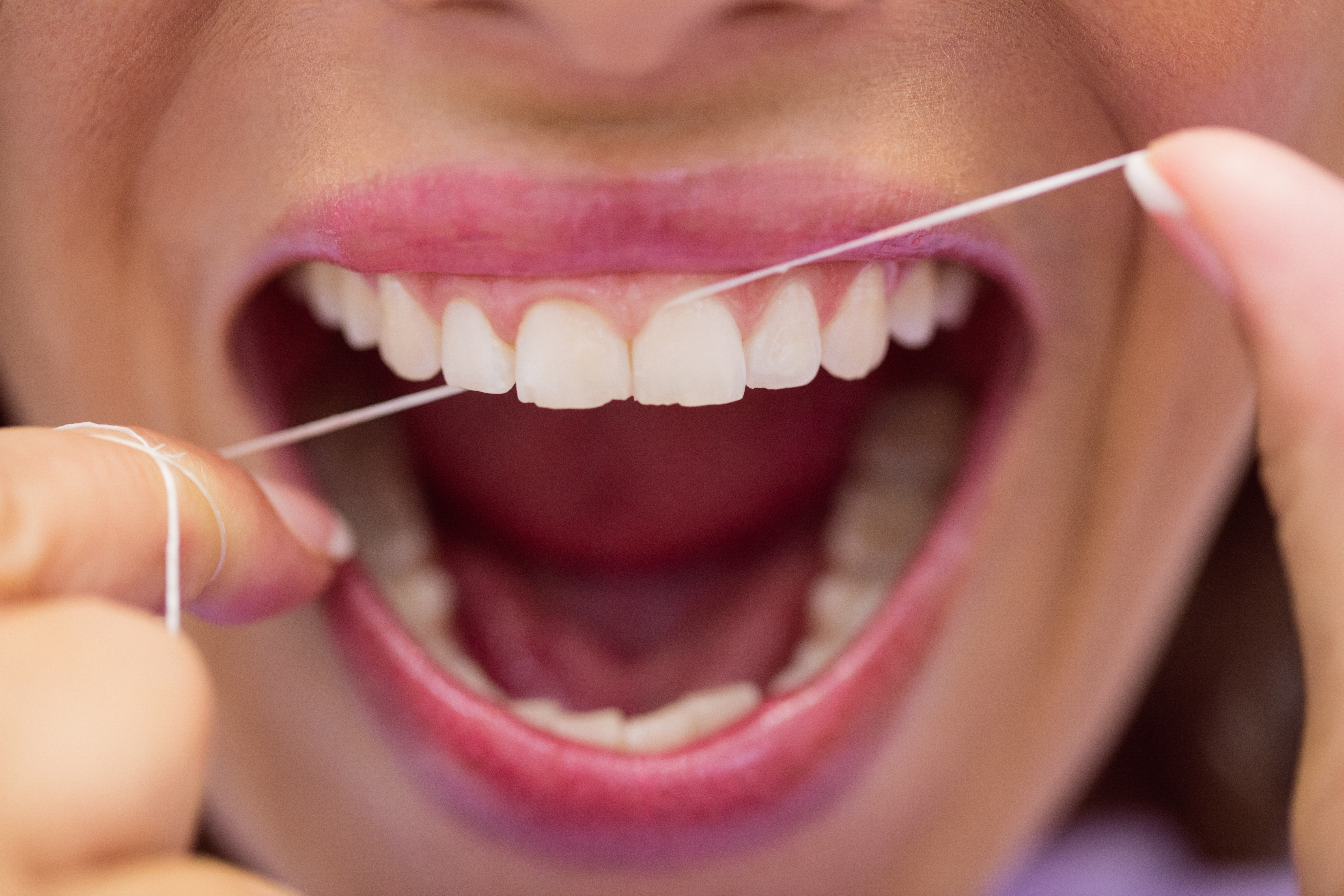 Flossing and between teeth cleaning tip